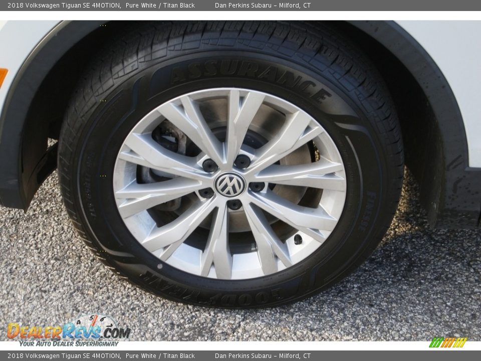 2018 Volkswagen Tiguan SE 4MOTION Pure White / Titan Black Photo #22