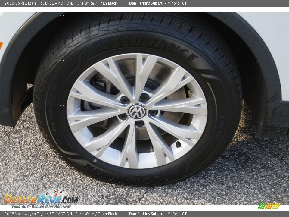 2018 Volkswagen Tiguan SE 4MOTION Pure White / Titan Black Photo #23