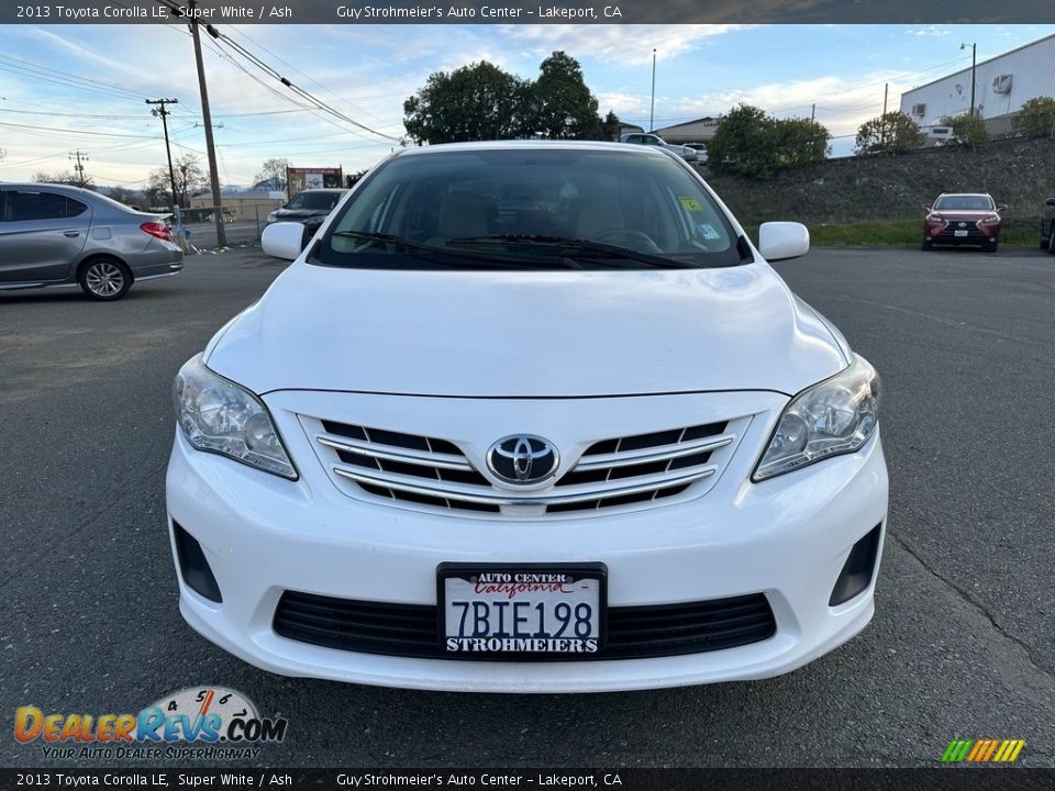 2013 Toyota Corolla LE Super White / Ash Photo #2