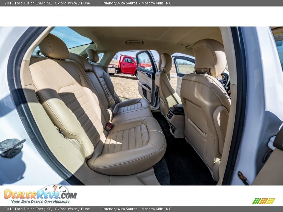 Rear Seat of 2013 Ford Fusion Energi SE Photo #20