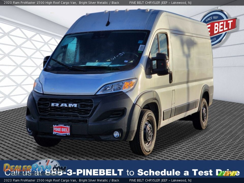 2023 Ram ProMaster 1500 High Roof Cargo Van Bright Silver Metallic / Black Photo #1