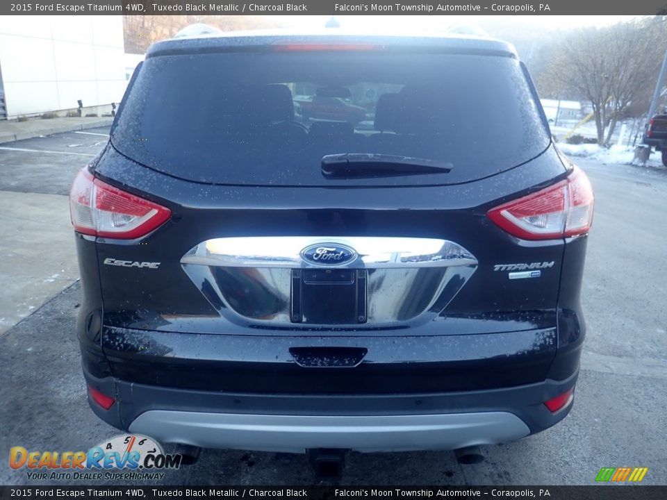 2015 Ford Escape Titanium 4WD Tuxedo Black Metallic / Charcoal Black Photo #3