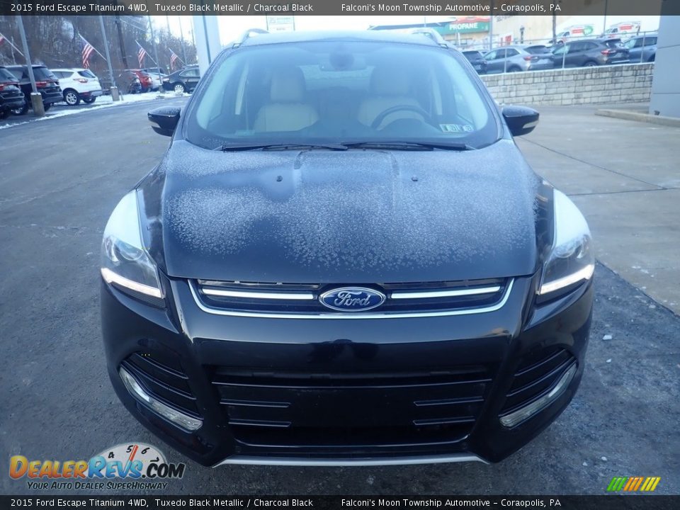 2015 Ford Escape Titanium 4WD Tuxedo Black Metallic / Charcoal Black Photo #8