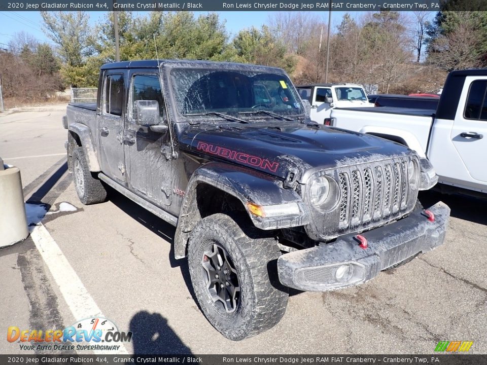 2020 Jeep Gladiator Rubicon 4x4 Granite Crystal Metallic / Black Photo #3