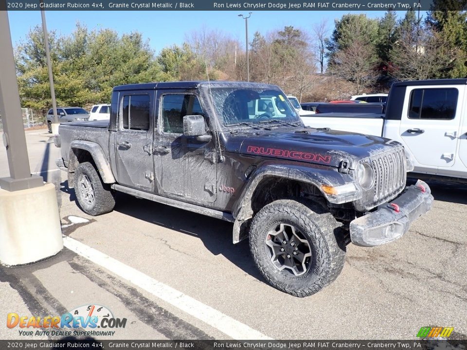 2020 Jeep Gladiator Rubicon 4x4 Granite Crystal Metallic / Black Photo #4