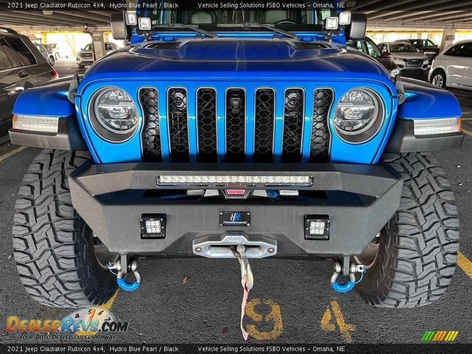 2021 Jeep Gladiator Rubicon 4x4 Hydro Blue Pearl / Black Photo #3