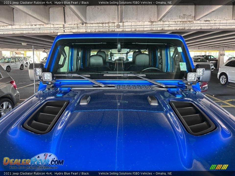 2021 Jeep Gladiator Rubicon 4x4 Hydro Blue Pearl / Black Photo #9