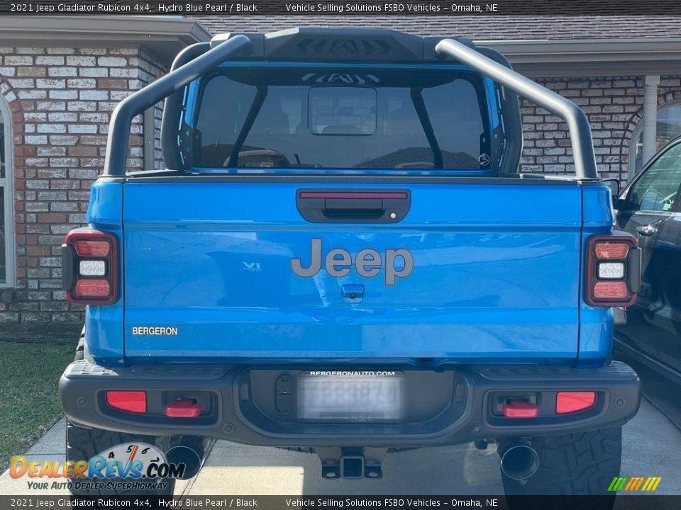 2021 Jeep Gladiator Rubicon 4x4 Hydro Blue Pearl / Black Photo #10