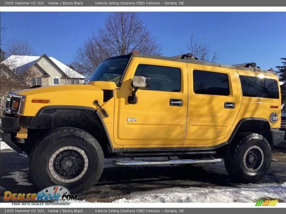 2005 Hummer H2 SUV Yellow / Ebony Black Photo #1