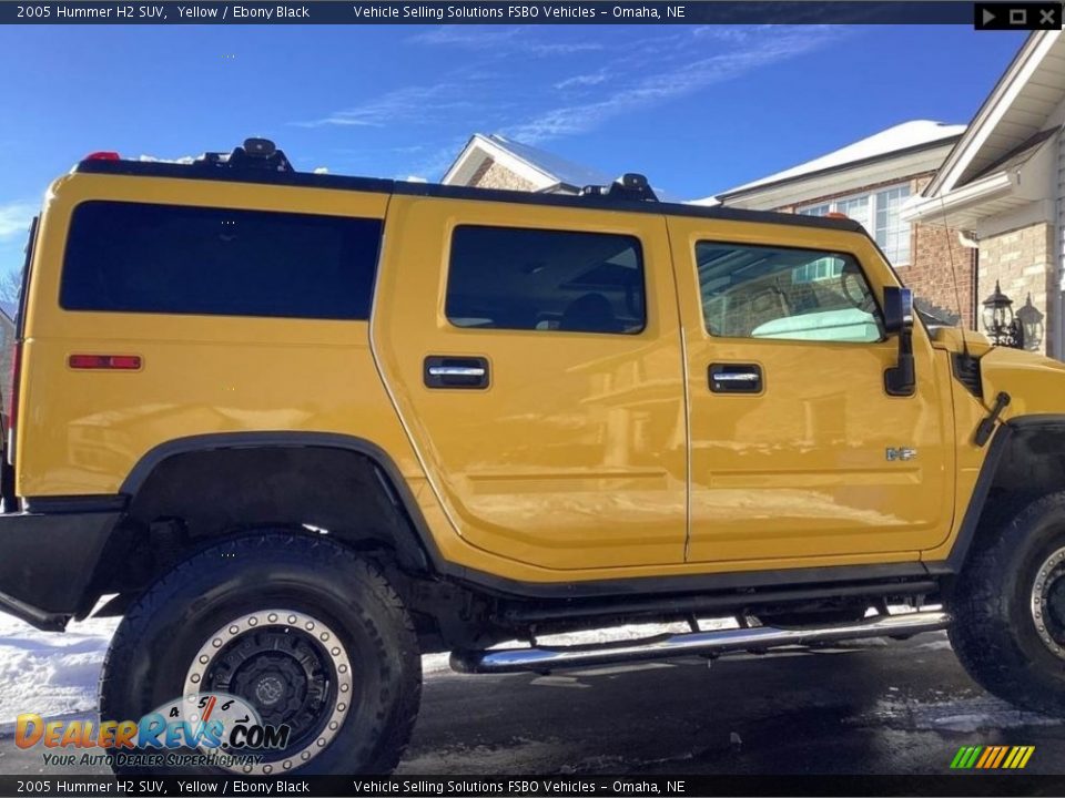 2005 Hummer H2 SUV Yellow / Ebony Black Photo #15