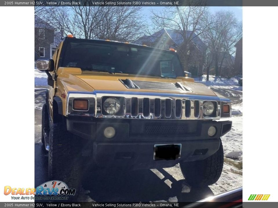 2005 Hummer H2 SUV Yellow / Ebony Black Photo #16