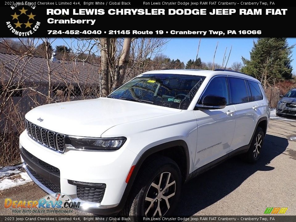 2023 Jeep Grand Cherokee L Limited 4x4 Bright White / Global Black Photo #1