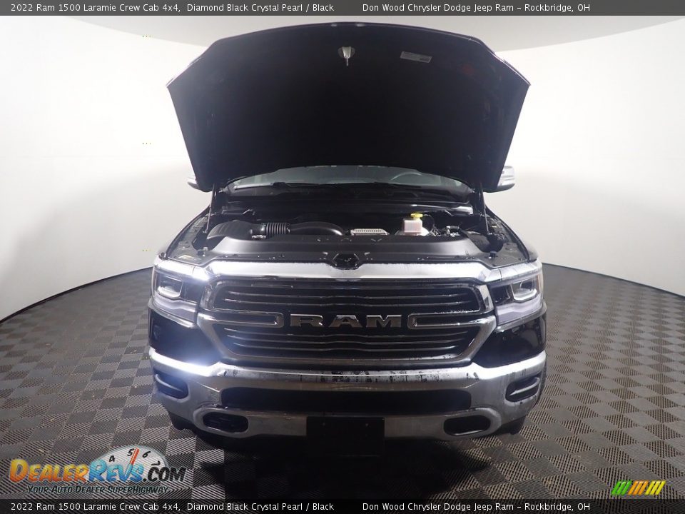 2022 Ram 1500 Laramie Crew Cab 4x4 Diamond Black Crystal Pearl / Black Photo #6