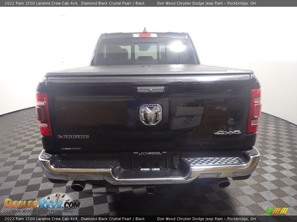 2022 Ram 1500 Laramie Crew Cab 4x4 Diamond Black Crystal Pearl / Black Photo #13