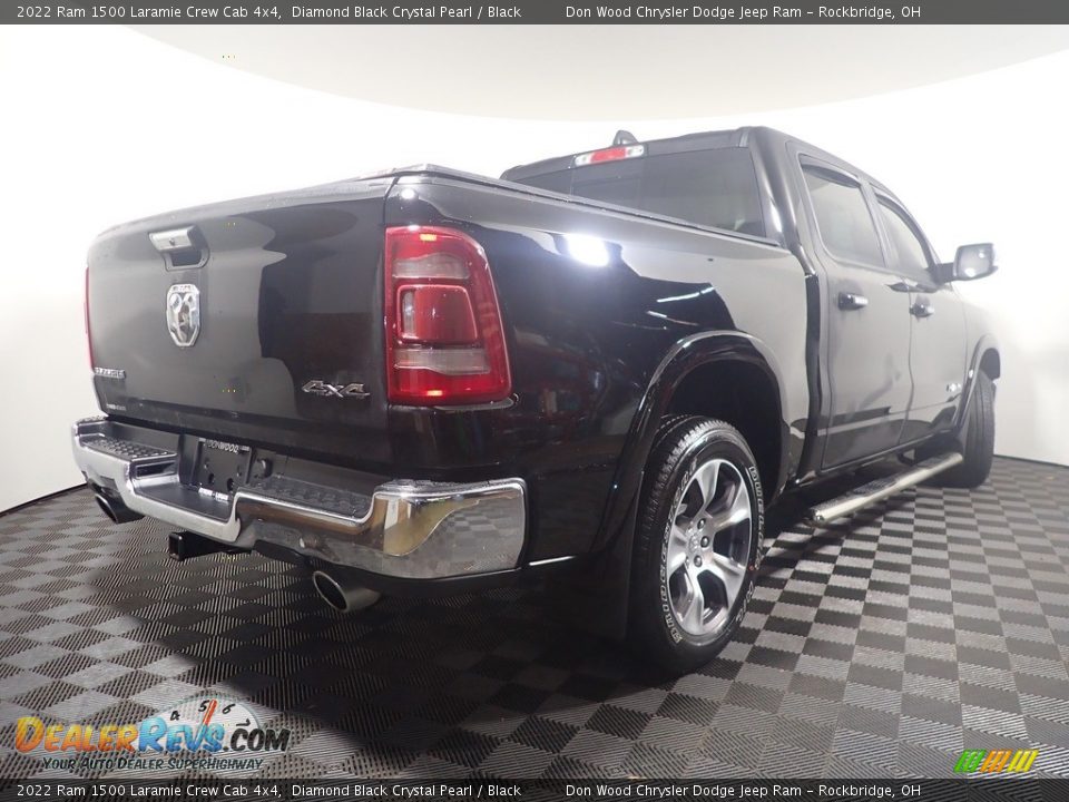 2022 Ram 1500 Laramie Crew Cab 4x4 Diamond Black Crystal Pearl / Black Photo #15