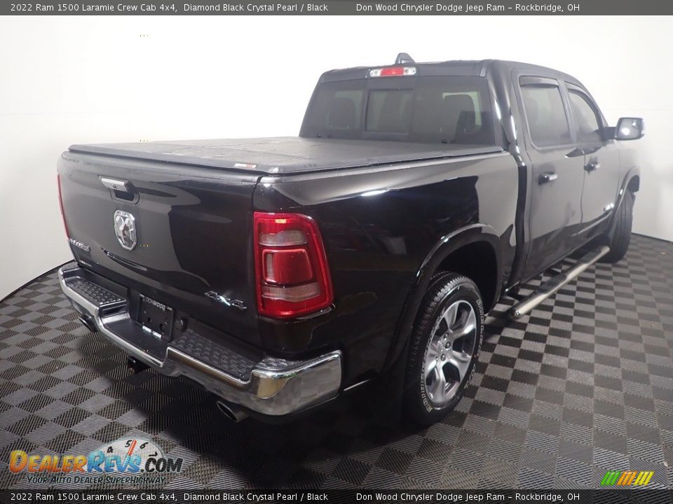 2022 Ram 1500 Laramie Crew Cab 4x4 Diamond Black Crystal Pearl / Black Photo #16