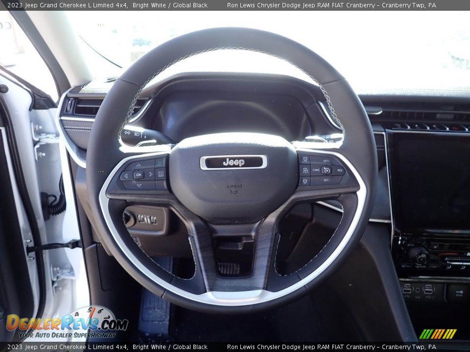 2023 Jeep Grand Cherokee L Limited 4x4 Bright White / Global Black Photo #17