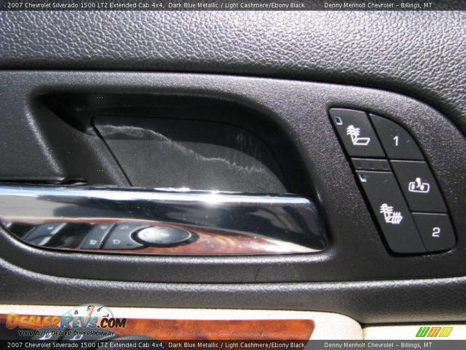 2007 Chevrolet Silverado 1500 LTZ Extended Cab 4x4 Dark Blue Metallic / Light Cashmere/Ebony Black Photo #12
