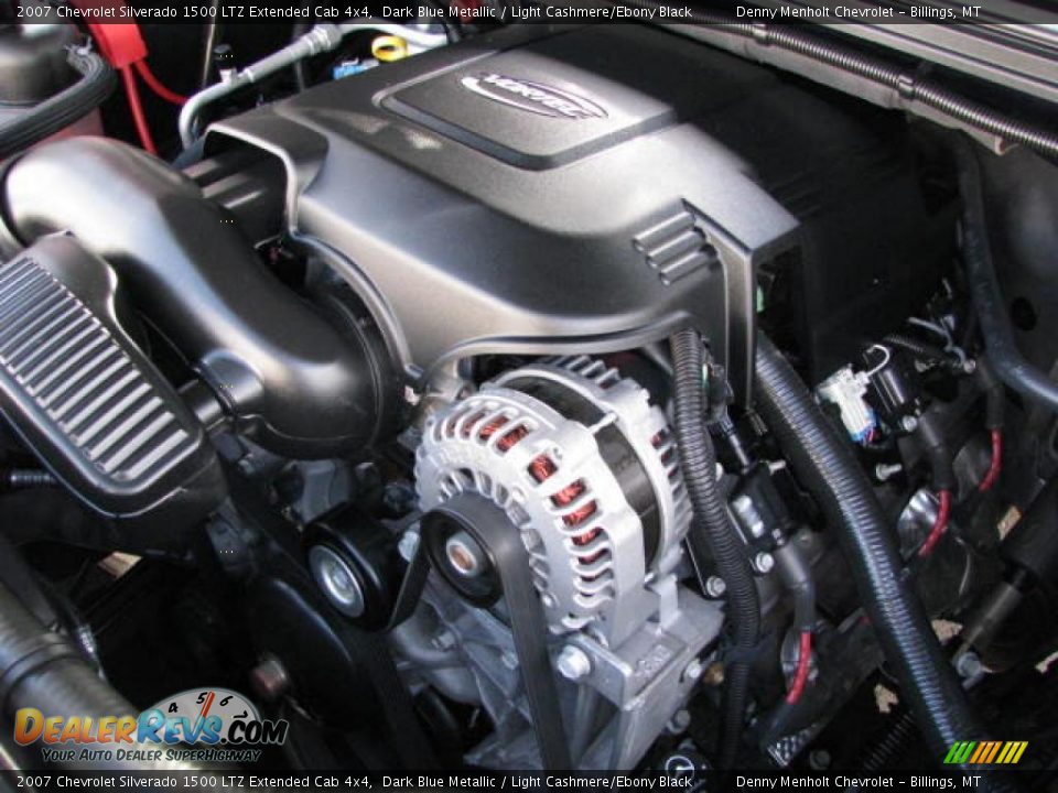 2007 Chevrolet Silverado 1500 LTZ Extended Cab 4x4 Dark Blue Metallic / Light Cashmere/Ebony Black Photo #13