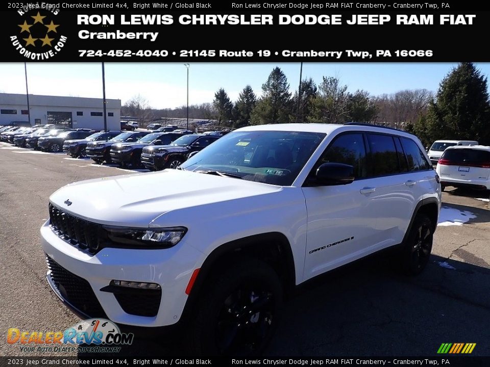 2023 Jeep Grand Cherokee Limited 4x4 Bright White / Global Black Photo #1