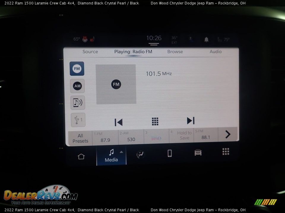 2022 Ram 1500 Laramie Crew Cab 4x4 Diamond Black Crystal Pearl / Black Photo #23