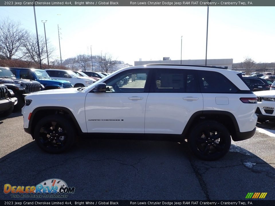 2023 Jeep Grand Cherokee Limited 4x4 Bright White / Global Black Photo #2