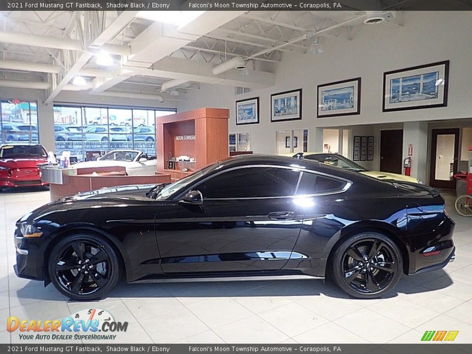 2021 Ford Mustang GT Fastback Shadow Black / Ebony Photo #6