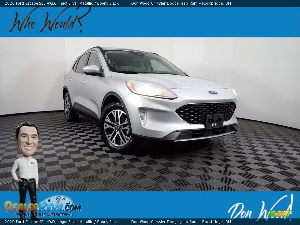 2020 Ford Escape SEL 4WD Ingot Silver Metallic / Ebony Black Photo #1