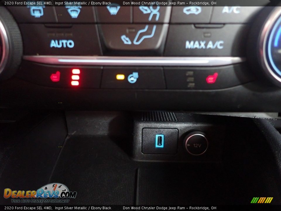 2020 Ford Escape SEL 4WD Ingot Silver Metallic / Ebony Black Photo #4