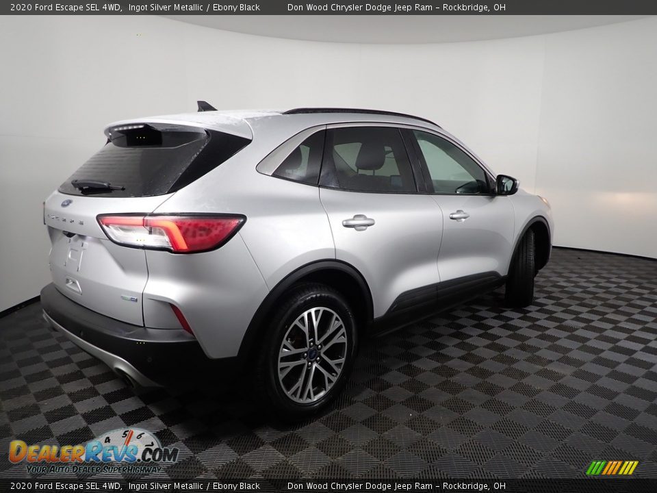 2020 Ford Escape SEL 4WD Ingot Silver Metallic / Ebony Black Photo #11