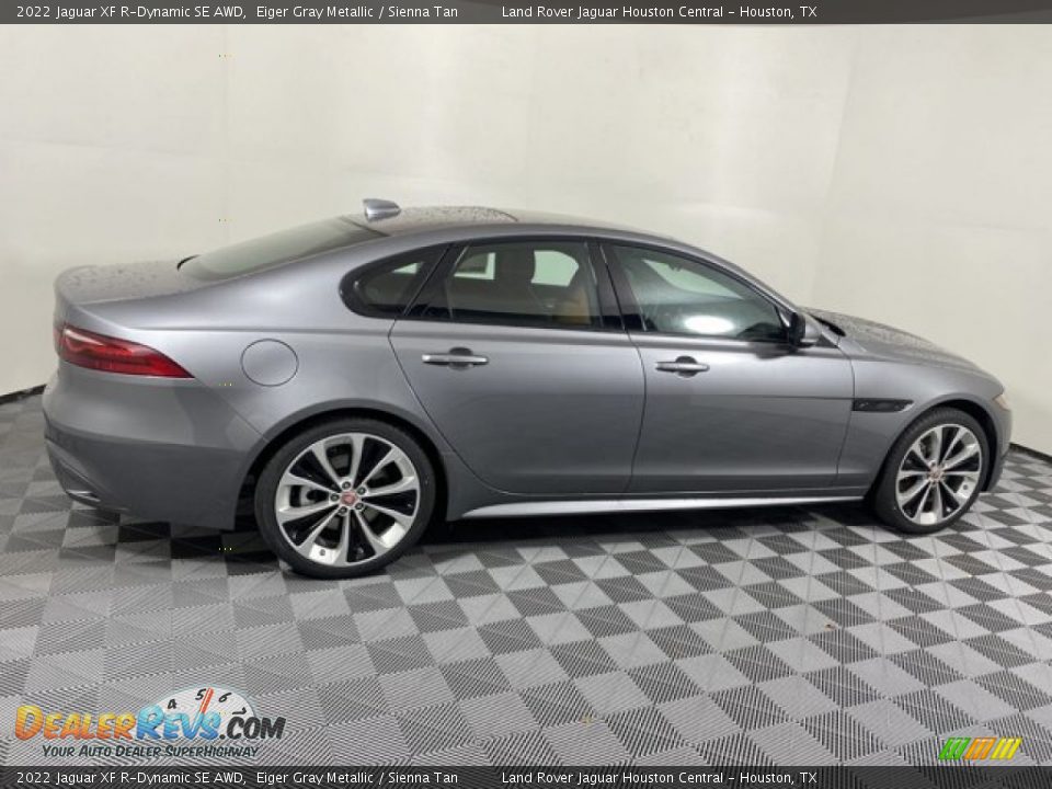 2022 Jaguar XF R-Dynamic SE AWD Eiger Gray Metallic / Sienna Tan Photo #11