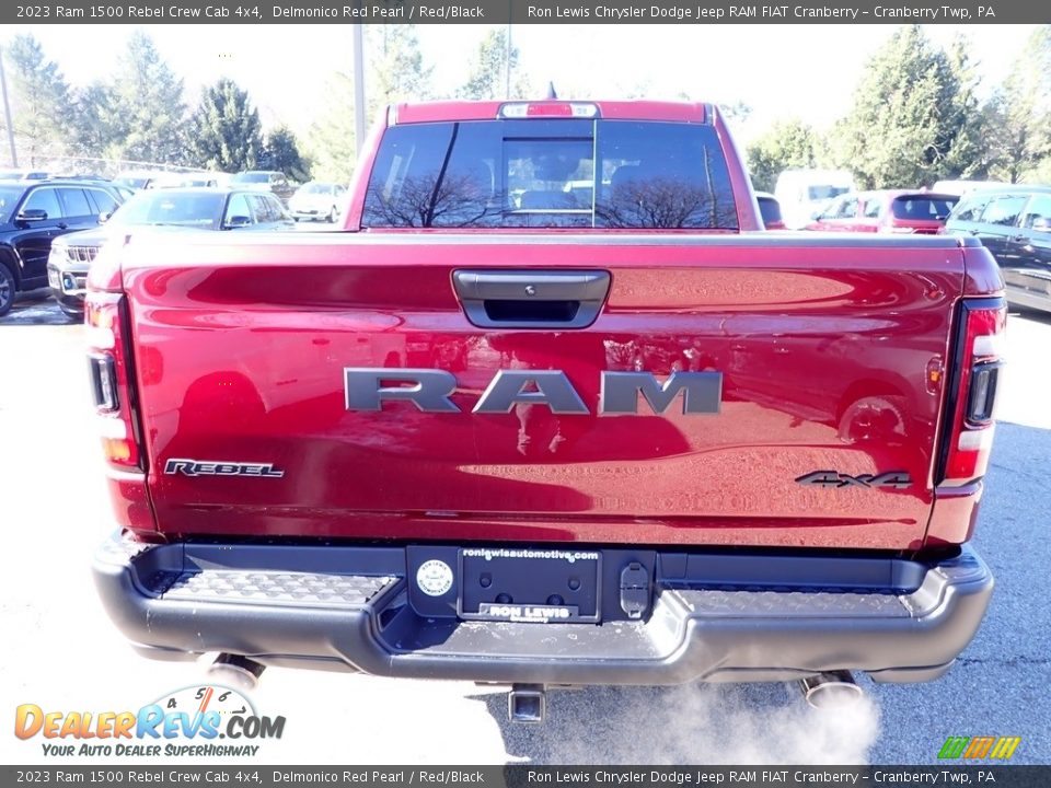 2023 Ram 1500 Rebel Crew Cab 4x4 Delmonico Red Pearl / Red/Black Photo #4