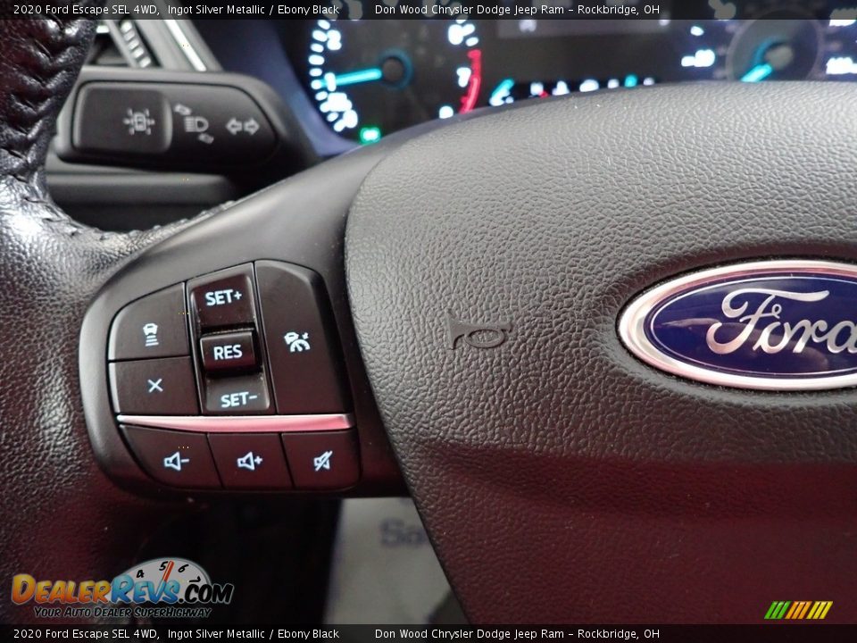 2020 Ford Escape SEL 4WD Ingot Silver Metallic / Ebony Black Photo #17