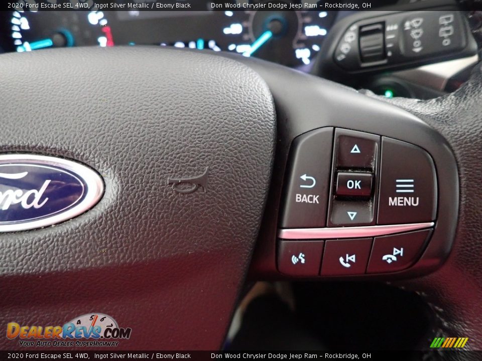 2020 Ford Escape SEL 4WD Ingot Silver Metallic / Ebony Black Photo #18