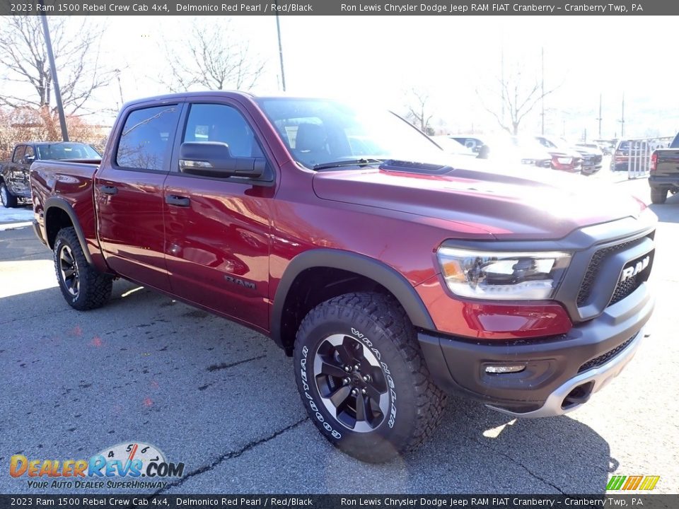 2023 Ram 1500 Rebel Crew Cab 4x4 Delmonico Red Pearl / Red/Black Photo #7