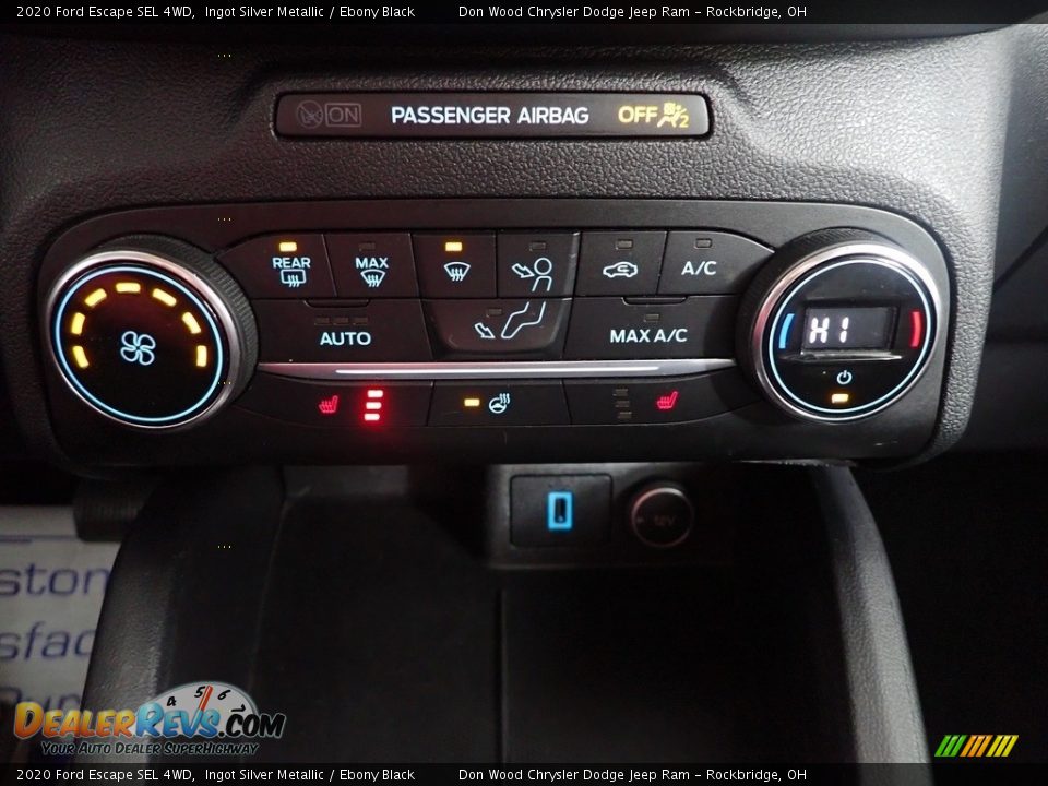 2020 Ford Escape SEL 4WD Ingot Silver Metallic / Ebony Black Photo #21