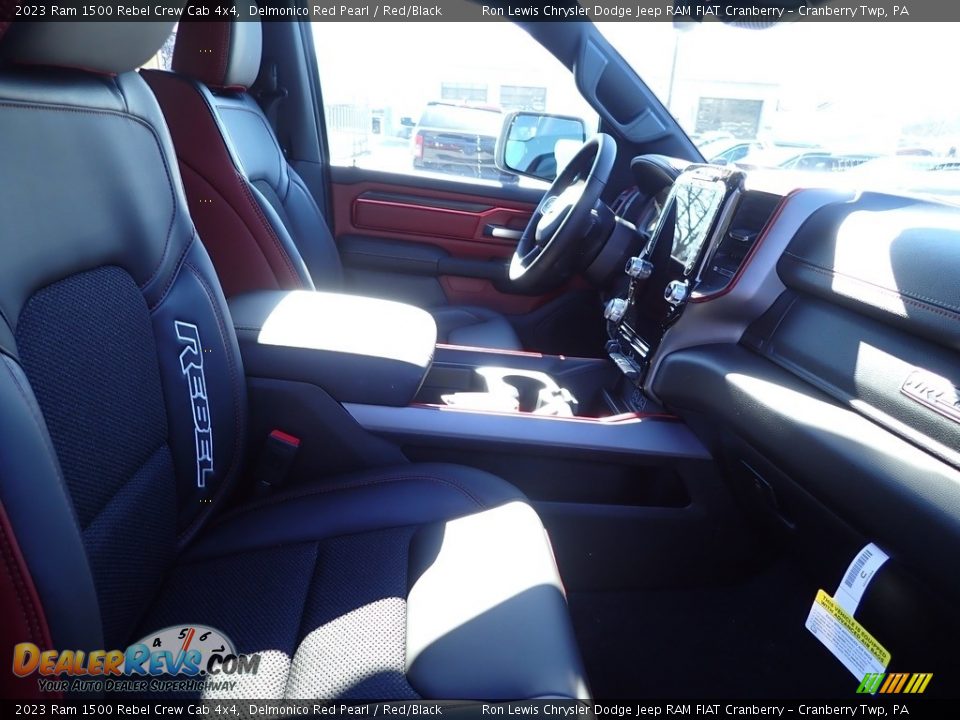 2023 Ram 1500 Rebel Crew Cab 4x4 Delmonico Red Pearl / Red/Black Photo #10