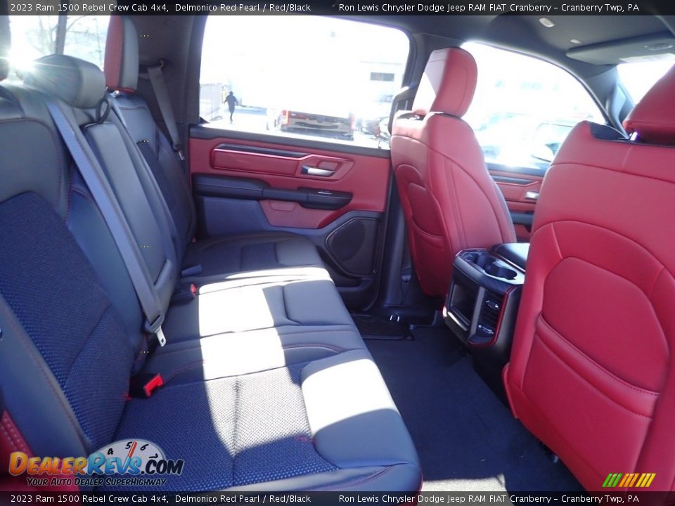 Rear Seat of 2023 Ram 1500 Rebel Crew Cab 4x4 Photo #11