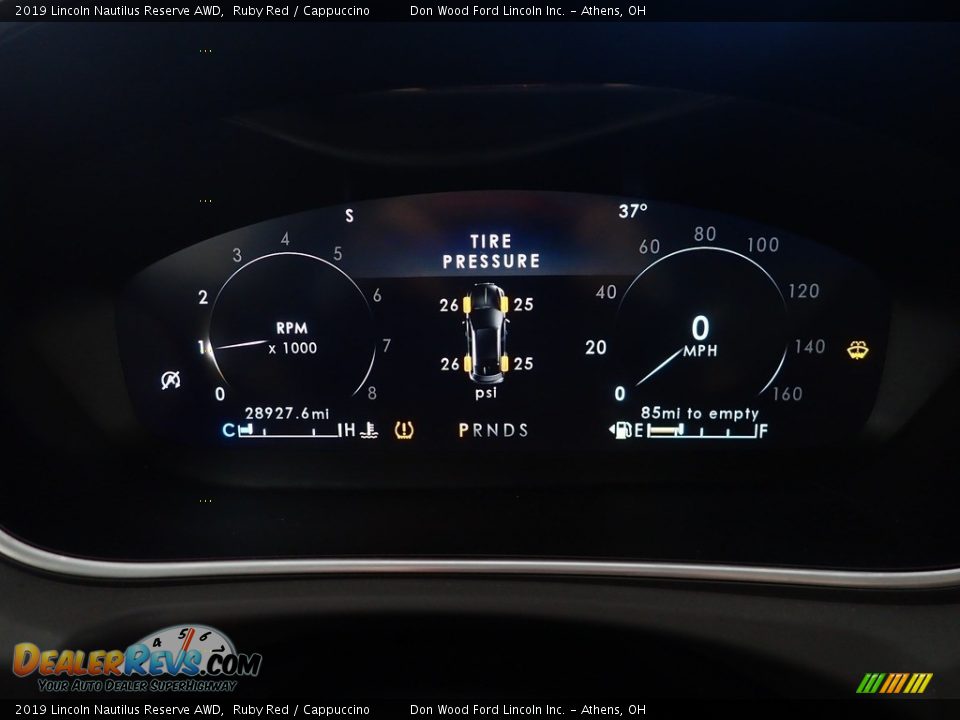 2019 Lincoln Nautilus Reserve AWD Ruby Red / Cappuccino Photo #30