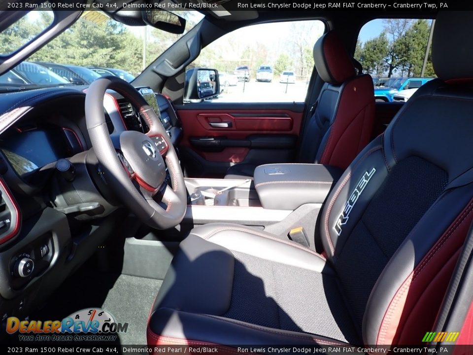 2023 Ram 1500 Rebel Crew Cab 4x4 Delmonico Red Pearl / Red/Black Photo #15