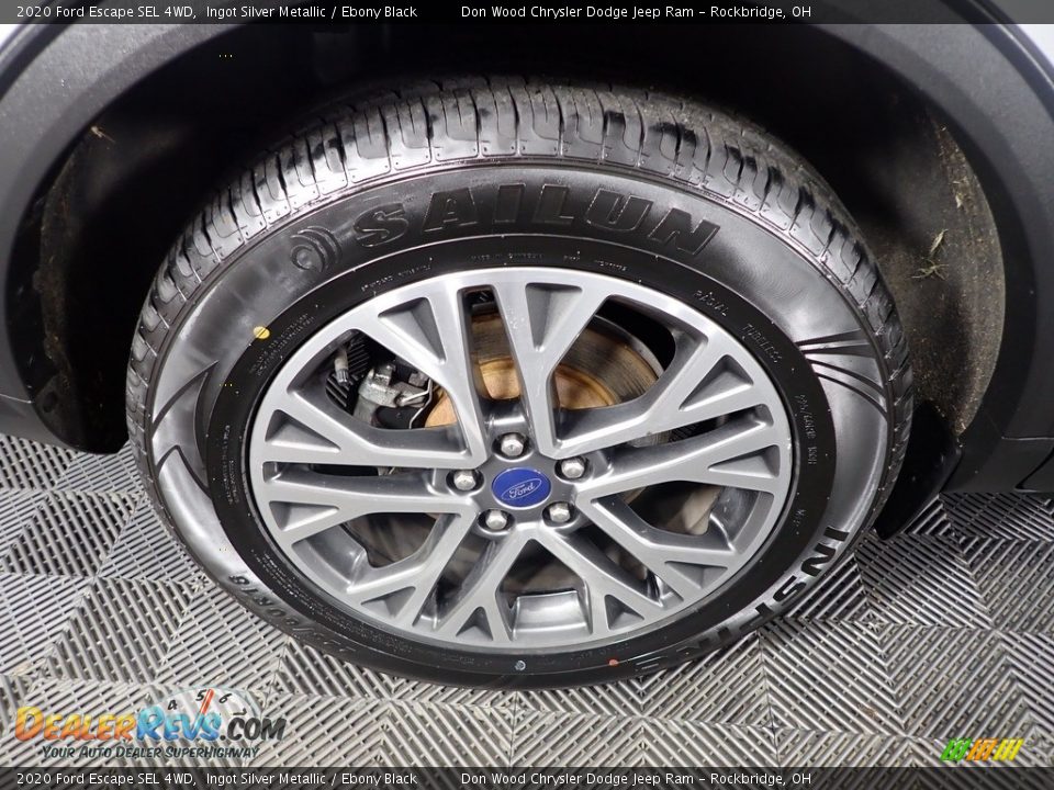 2020 Ford Escape SEL 4WD Ingot Silver Metallic / Ebony Black Photo #31