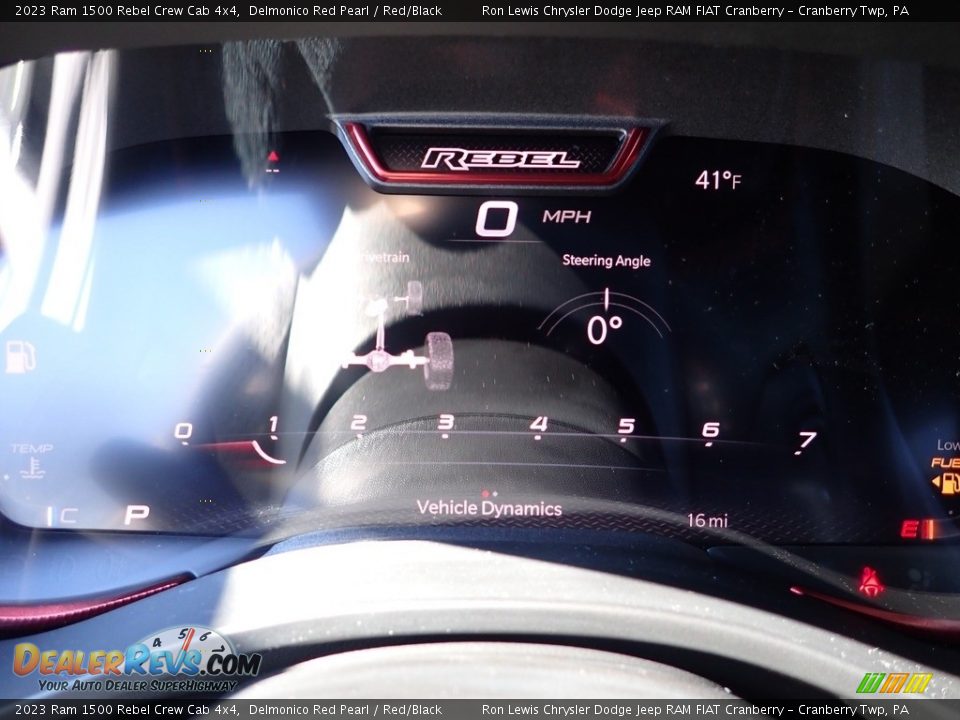 2023 Ram 1500 Rebel Crew Cab 4x4 Delmonico Red Pearl / Red/Black Photo #18