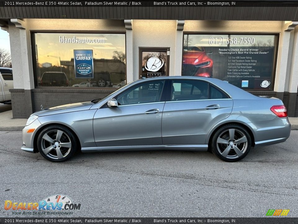 2011 Mercedes-Benz E 350 4Matic Sedan Palladium Silver Metallic / Black Photo #1