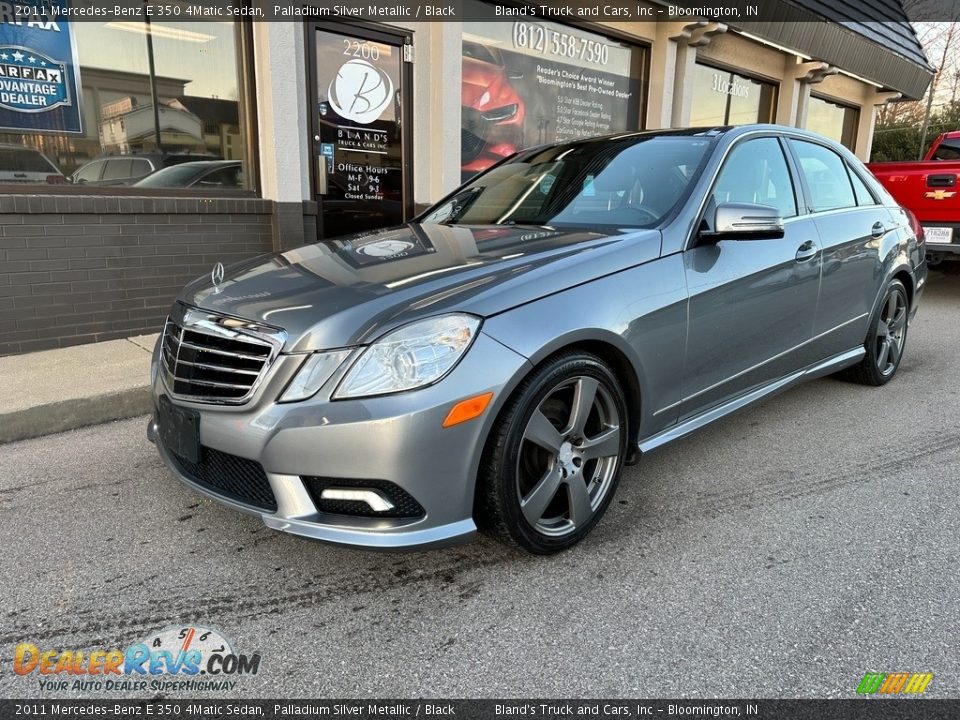 2011 Mercedes-Benz E 350 4Matic Sedan Palladium Silver Metallic / Black Photo #2