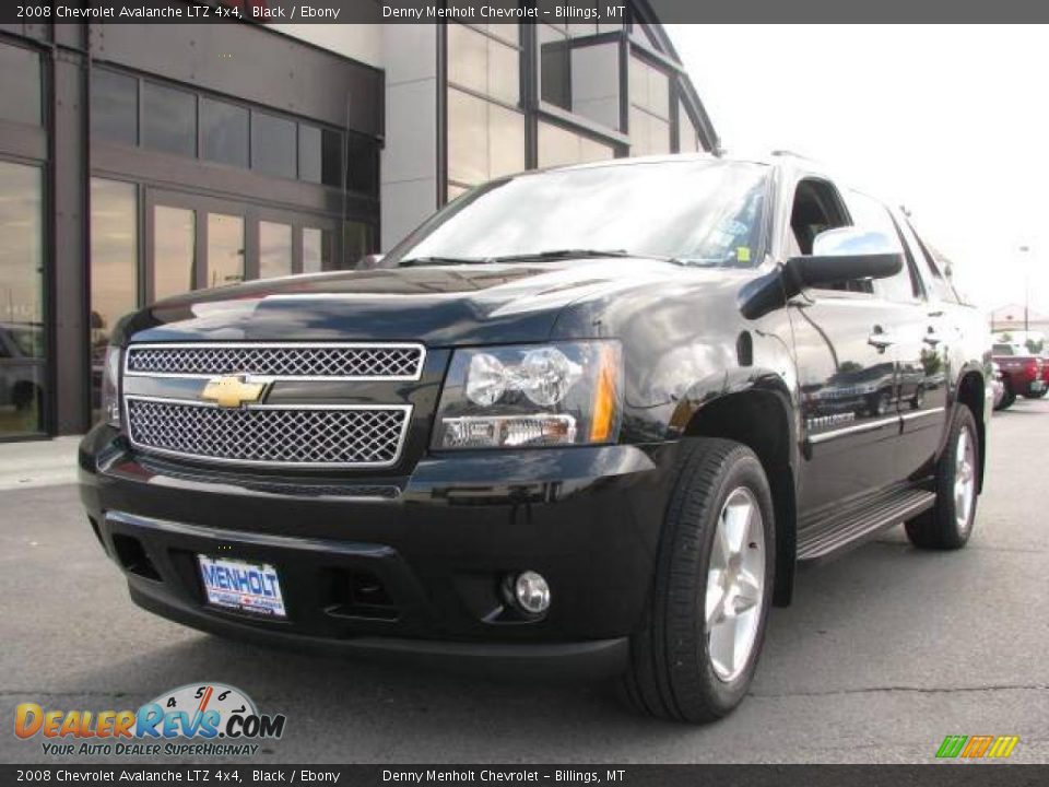 2008 Chevrolet Avalanche LTZ 4x4 Black / Ebony Photo #2