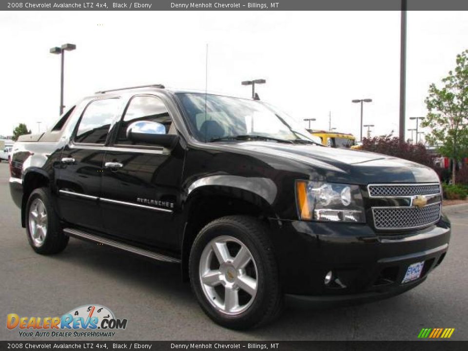 2008 Chevrolet Avalanche LTZ 4x4 Black / Ebony Photo #3
