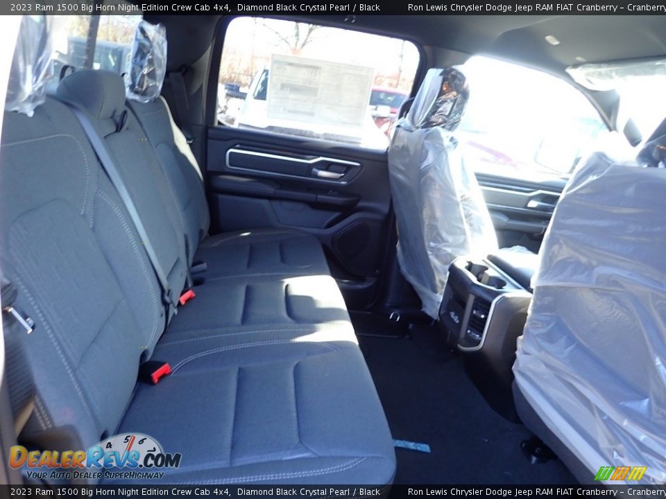 2023 Ram 1500 Big Horn Night Edition Crew Cab 4x4 Diamond Black Crystal Pearl / Black Photo #11