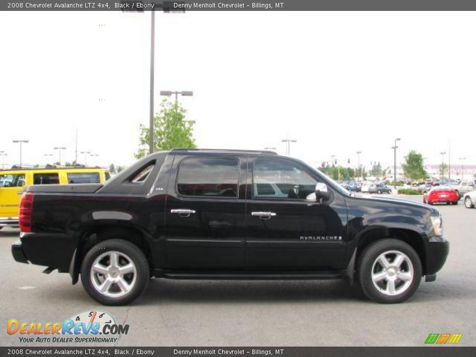2008 Chevrolet Avalanche LTZ 4x4 Black / Ebony Photo #4