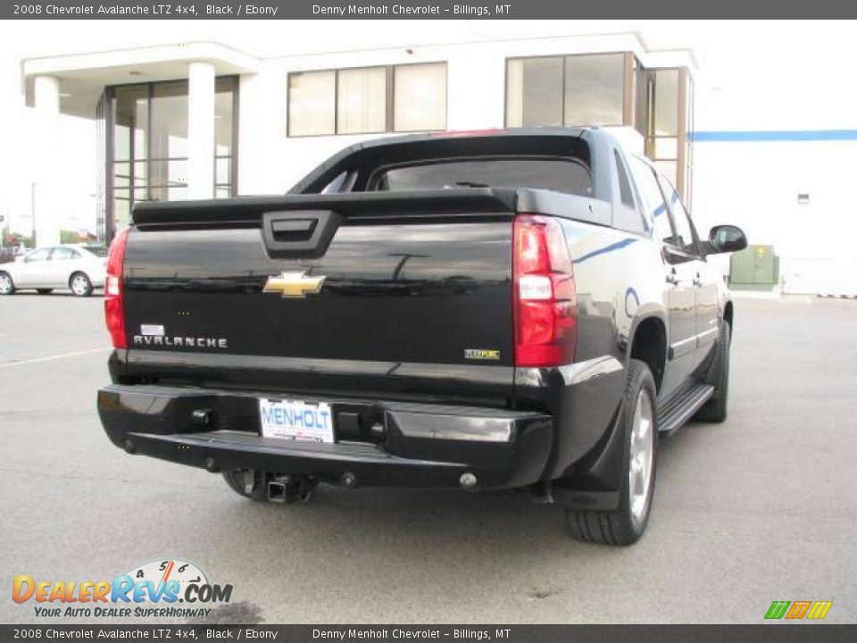 2008 Chevrolet Avalanche LTZ 4x4 Black / Ebony Photo #5
