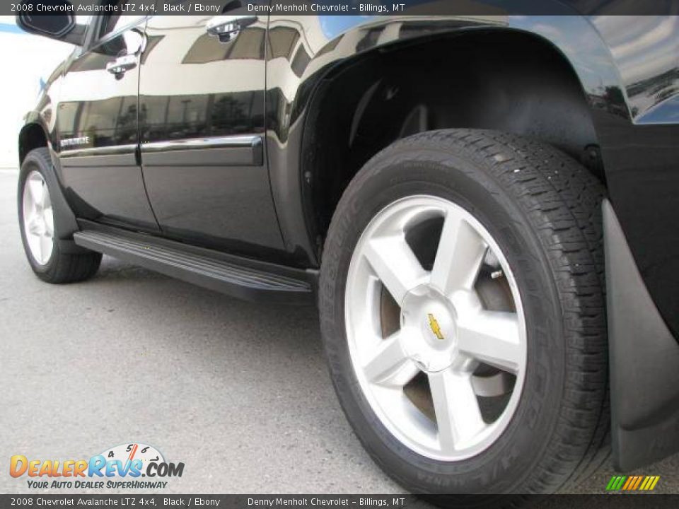 2008 Chevrolet Avalanche LTZ 4x4 Black / Ebony Photo #6